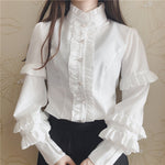 Lolita Lotus Leaf Lace Shirt PL10220