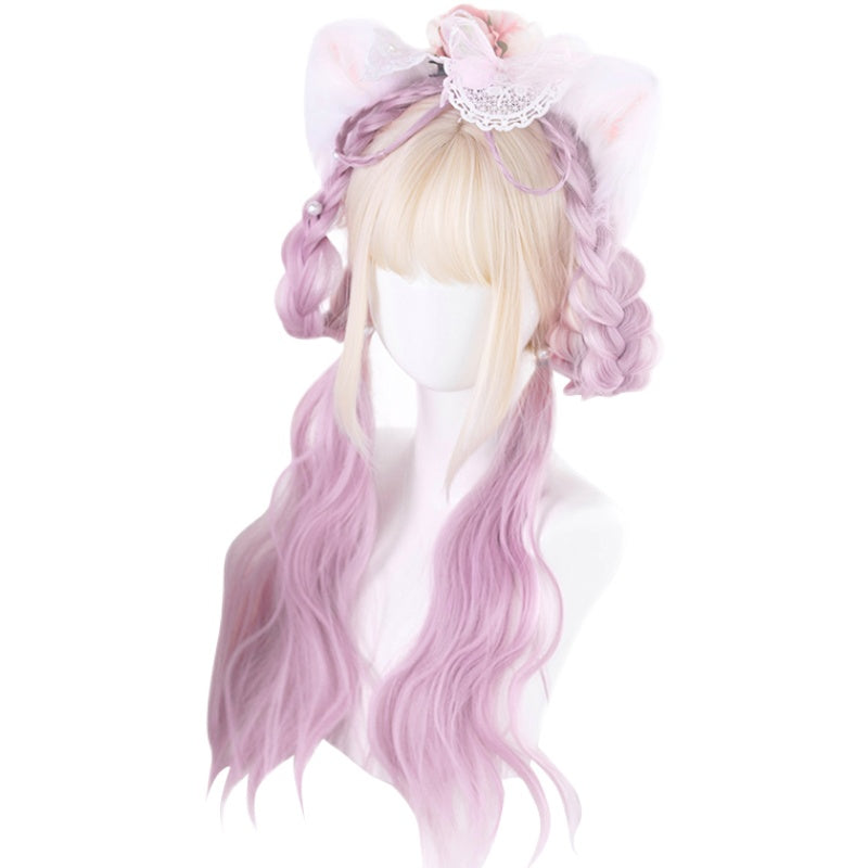 Lolita gradient color long curly wig PL51885