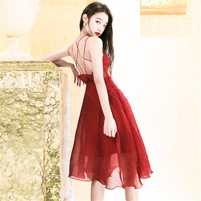 Sexy suspender dress PL51529