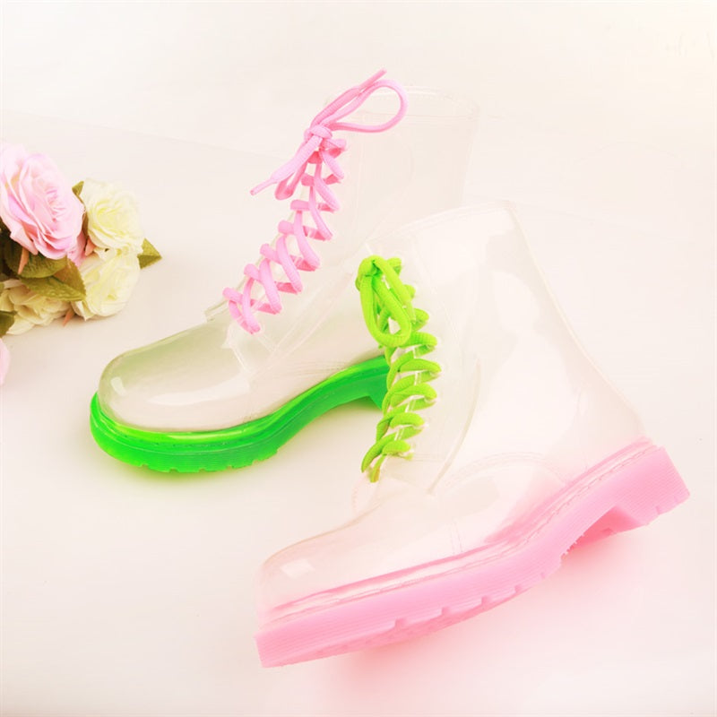 Transparent jelly shoes PL20913