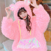 Cute plush coat PL50965