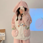 Pink plush pajamas  PL52810