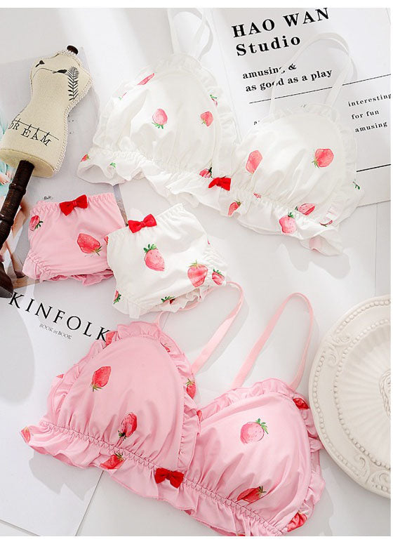 Strawberry Print Underwear Set PL10252