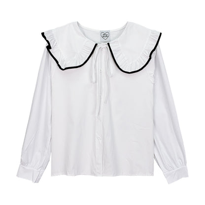 Vintage White Shirt Top  PL52266