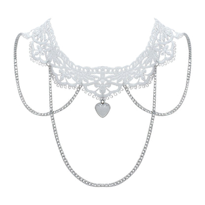 Lace tassel necklace PL51494
