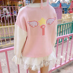 Cute pink angel sweater PL51287