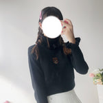 Bear embroidered sweater  PL21220