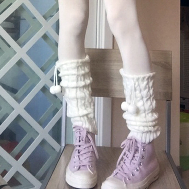 Knitted wool socks PL20995