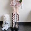 Lolita JK bow net stockings PL51564