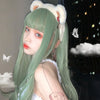 Lolita light green long straight wig PL51735