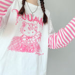 Cute Print Long Sleeve T-shirt PL52002