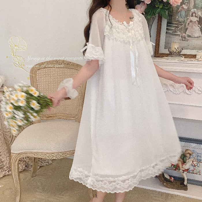 Lace sweet pajama dress PL50493