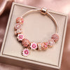 Pink Daisy Flower Bracelet  PL52319