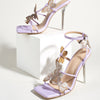 Purple high heels PL51148