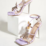 Purple high heels PL51148