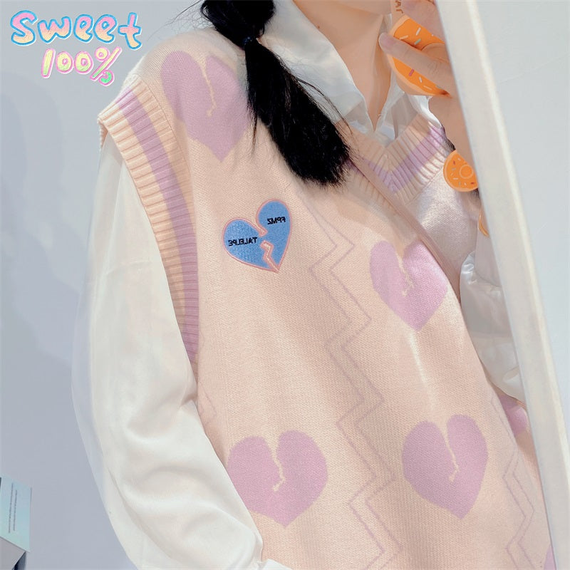 ins pink love vest PL51776