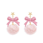 Pink Bow Earrings PL52177