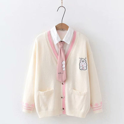 cute bunny print sweater PL52397