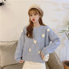 Flower embroidery sweater PL50886