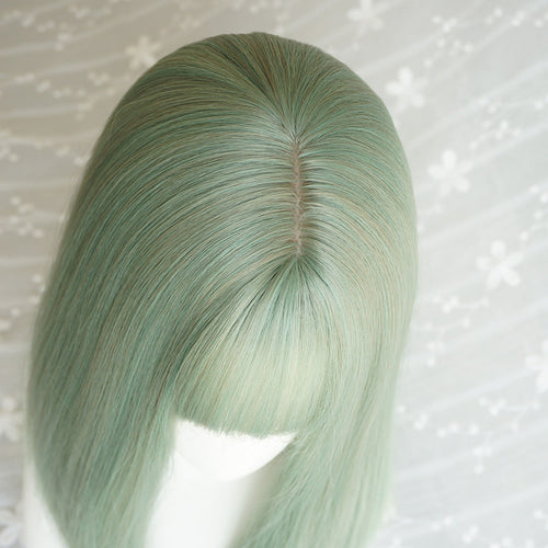 Green air bangs wig PL20672