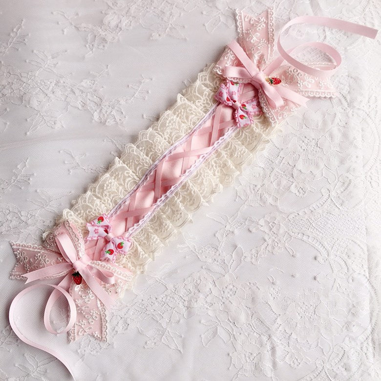 Lolita pink strawberry hair accessory PL51348