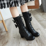 Lolita bow high boots PL21015