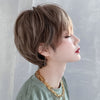 Honey Tea Linen Short Hair Wig  PL52580