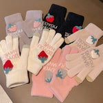 Cute knitted gloves PL51114