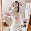 Cute Rabbit Ear Pajamas Two-Piece Set  PL52804