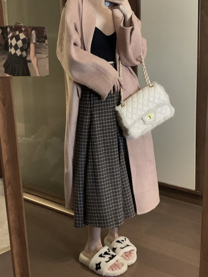 pink long coat  PL52651