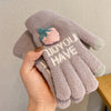 Cute knitted gloves PL51114