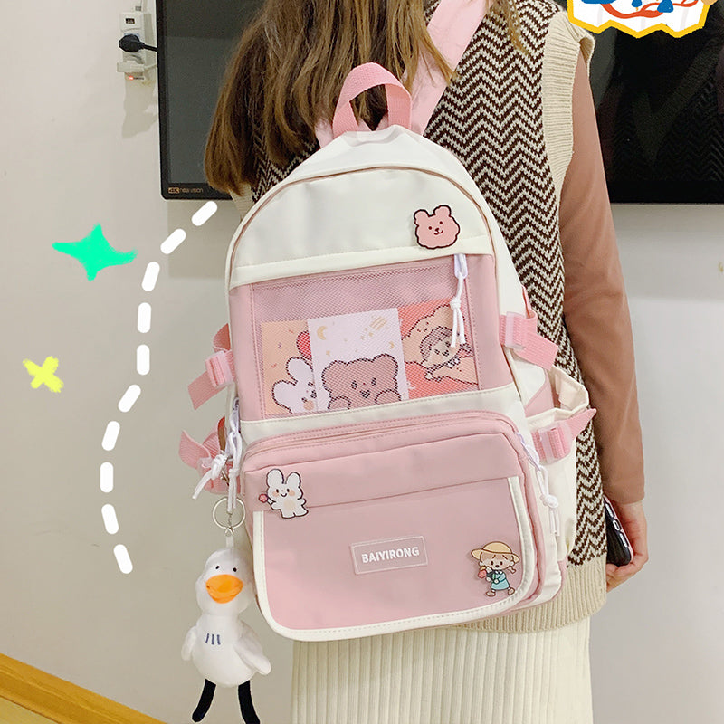 Cute sticker backpack PL51279