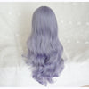 Purple long curly wig PL50635