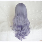 Purple long curly wig PL50635