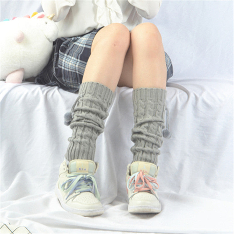 Knitted wool socks PL20995