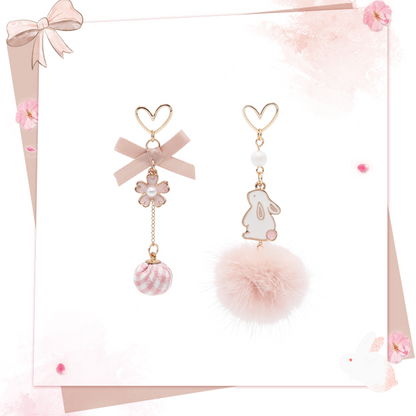 Cute Rabbit/Sakura Earrings PL50441