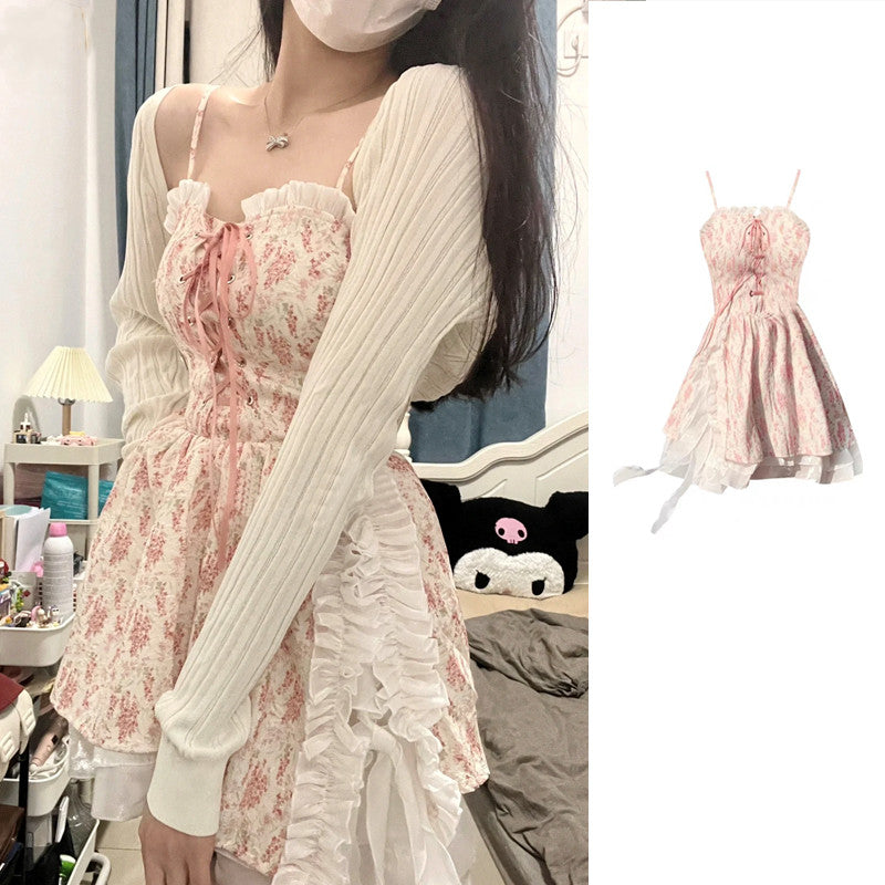 cute suspender dress  PL52597