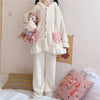 Cute Rabbit Ear Pajamas Two-Piece Set  PL52804