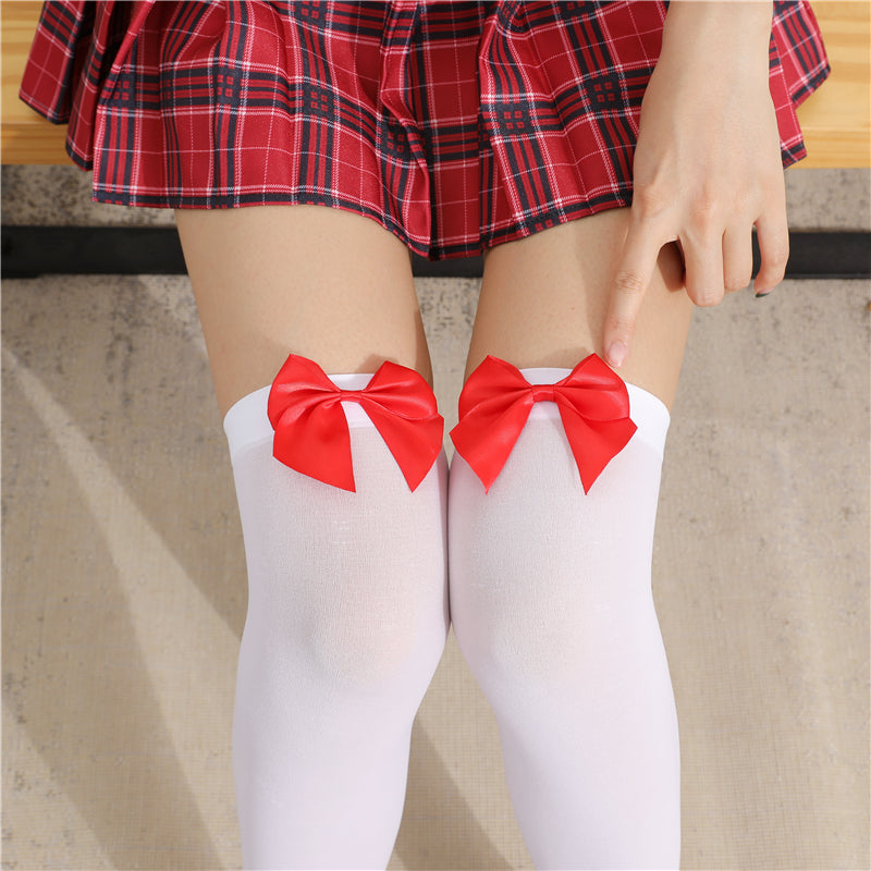 Bowknot over knee socks PL20573