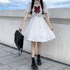 Cute white dress PL50518