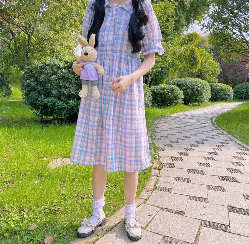 Lovely plaid dress PL51284