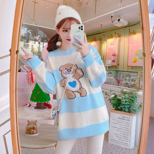 cartoon striped sweater  PL52512