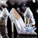 Cinderella crystal high heels PL51862