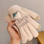 Cute knitted gloves PL51114