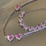 Pink Love Diamond Necklace PL51805