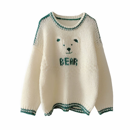 White Bear Print Sweater  PL52781