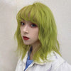 Fluorescent green short wig PL20648