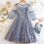 Star sequin gauze dress PL20522