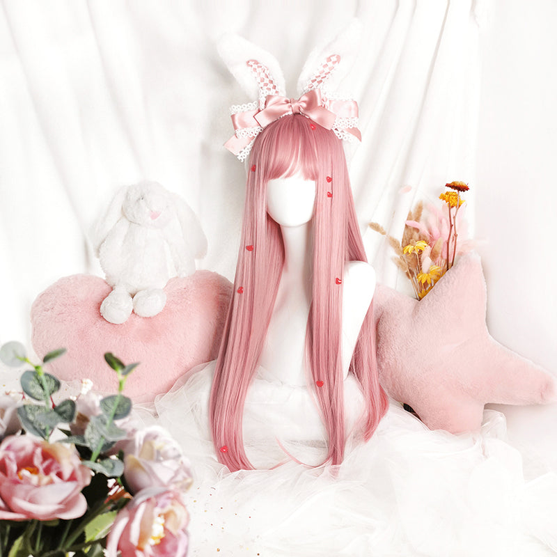 Lolita long pink wig PL50377