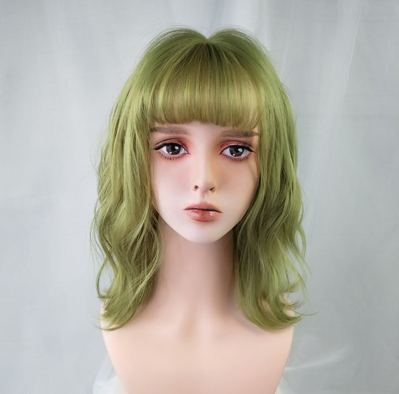 Fluorescent green short wig PL20648